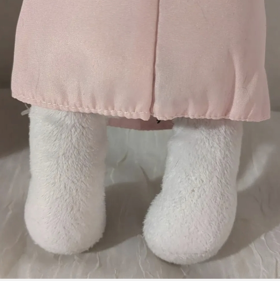 Benesse Plush Bunny White Rabbit Stuffed Animal Toy Doll Japan Anime Big Eye 13" - Picture 6 of 8